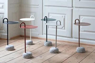 Bowler side table - Cream white-granite - HAY
