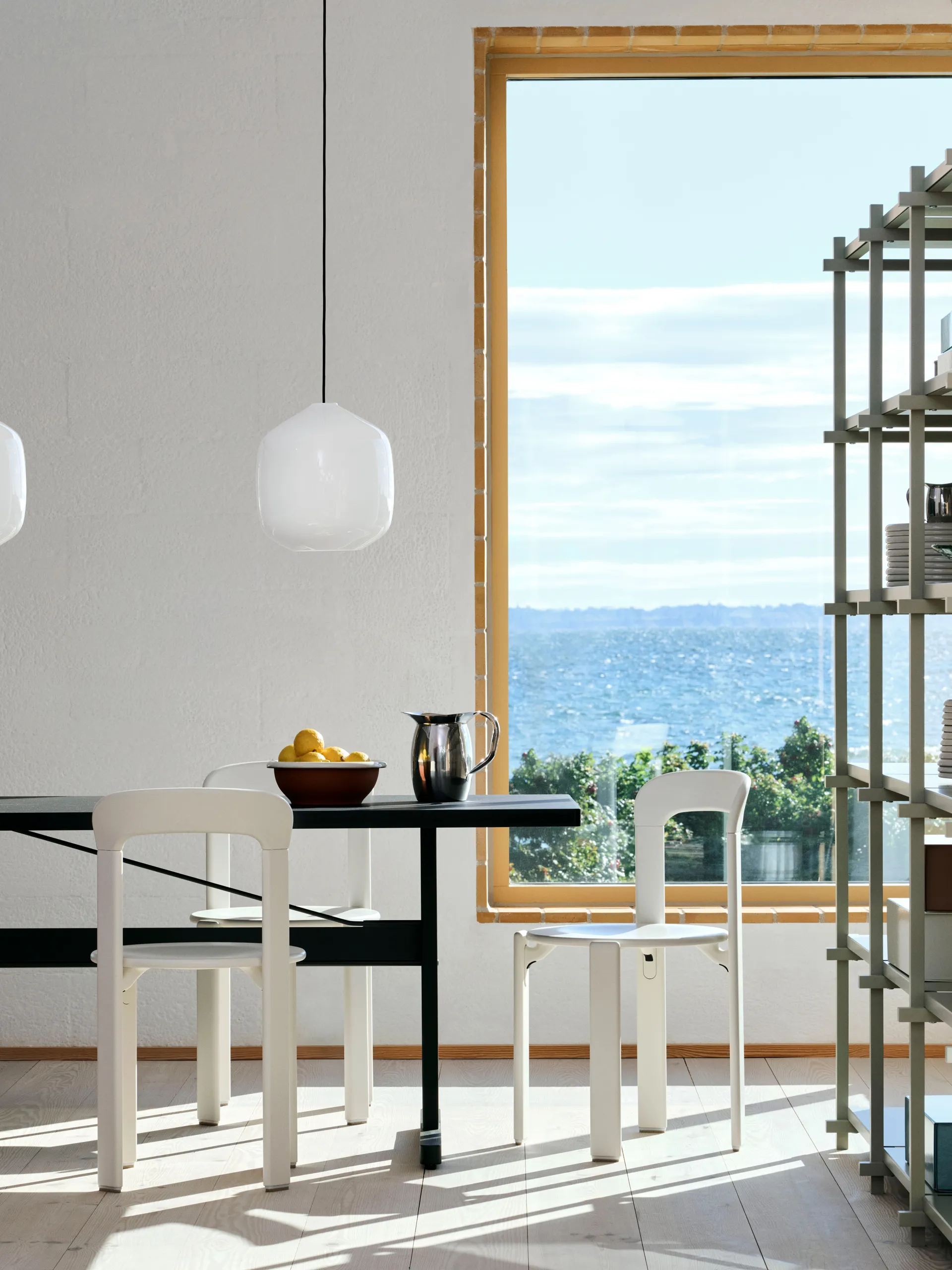 Buoy pendant lamp Ø30 cm, Opal glass-pastel lilac HAY
