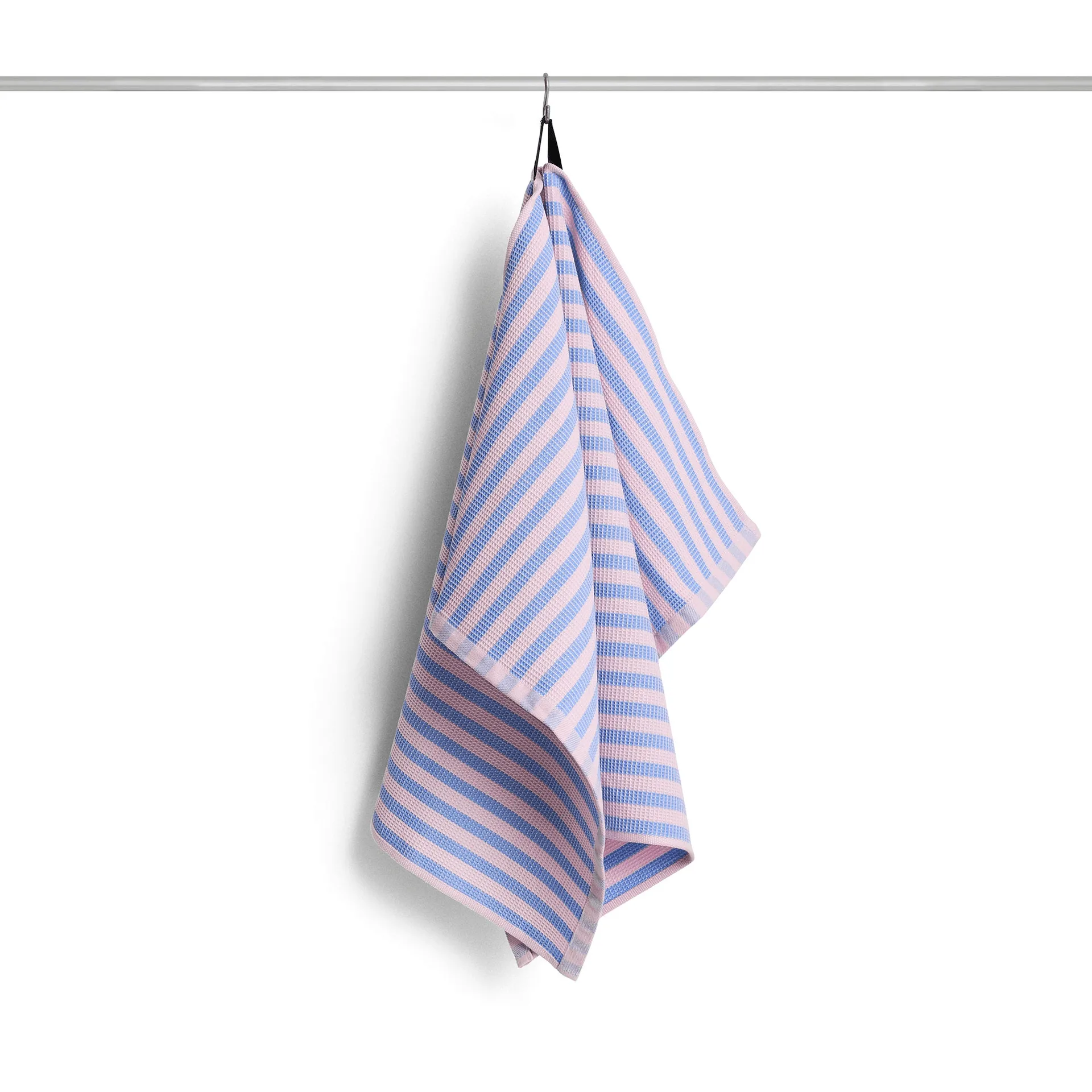 Canteen cotton kitchen towel 52x80 cm, Sky blue-light pink block stripe HAY