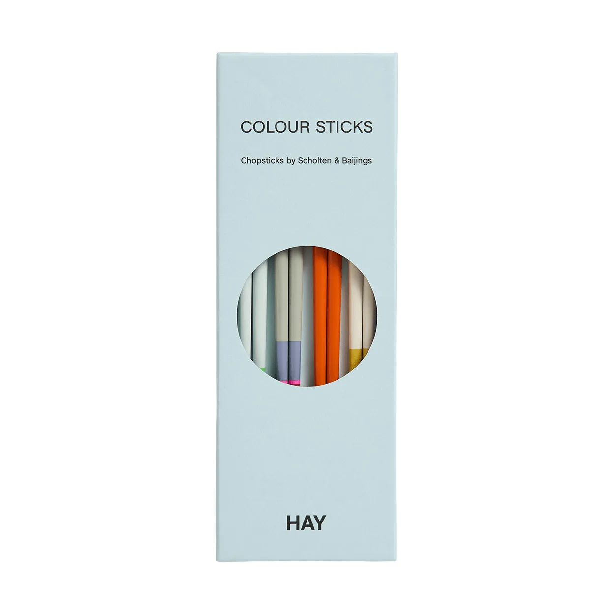 Colour chopsticks 4-pack, Bright HAY