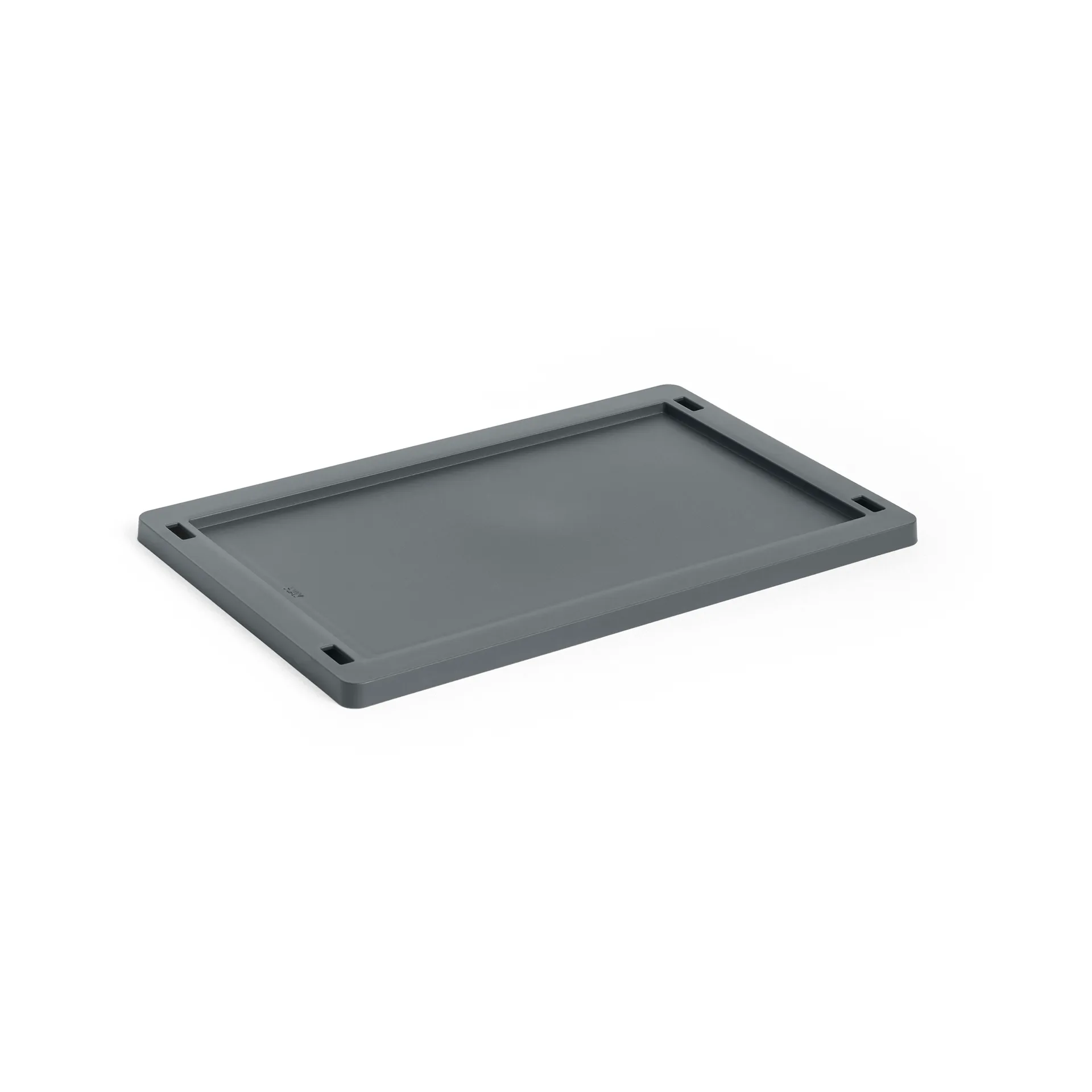 Colour Crate lock plastic small, Charcoal HAY