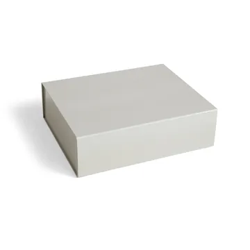 Colour Storage L box with lid 34,5x41,5 cm - Grey - HAY
