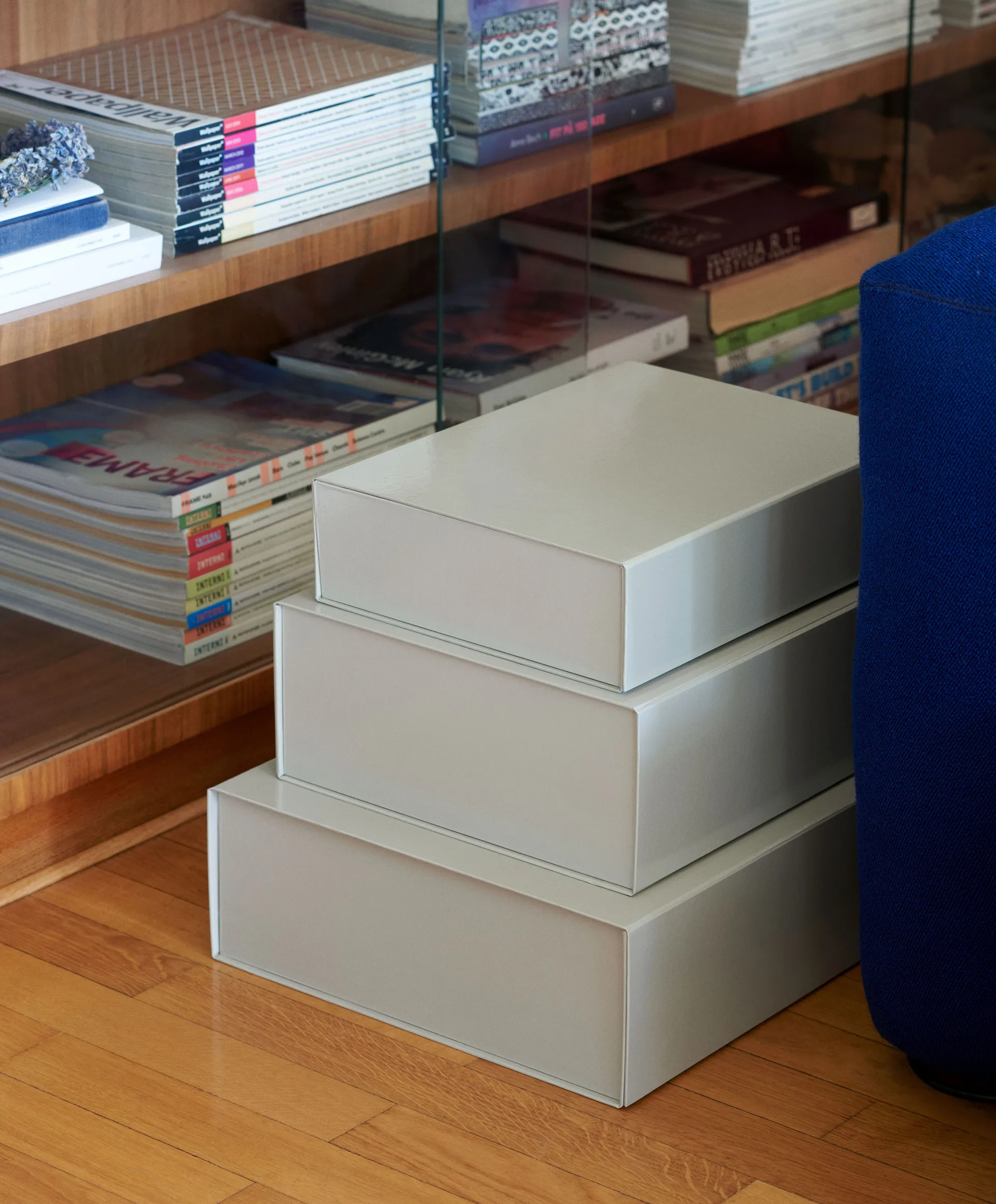 Colour Storage S box with lid 25,5x33 cm, Grey HAY