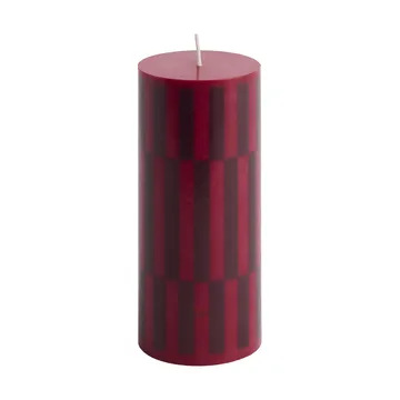 Column Candle block candle small 15 cm - Wine-bordeaux - HAY