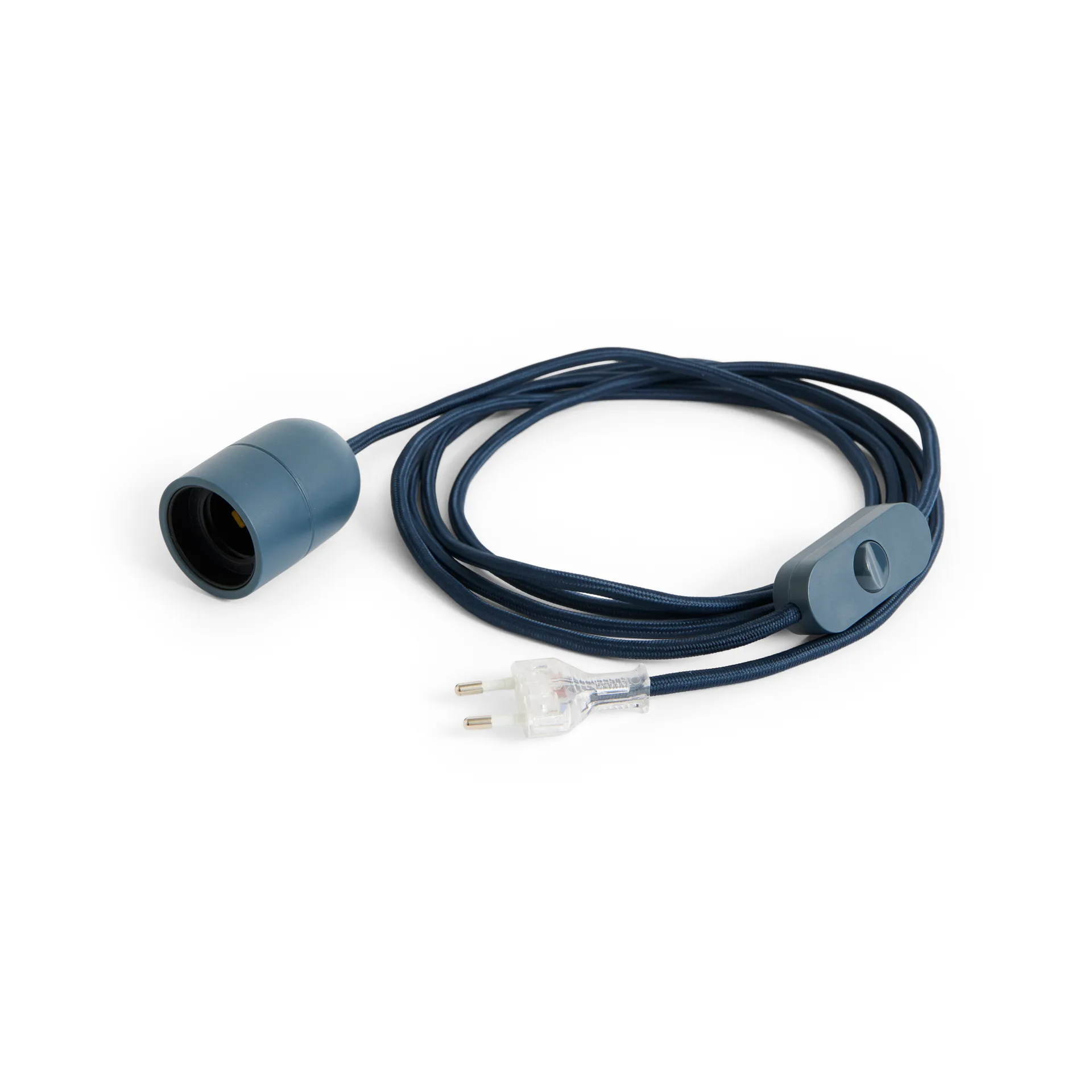 Common Table lamp cord 2,4 m, Anthracite blue HAY