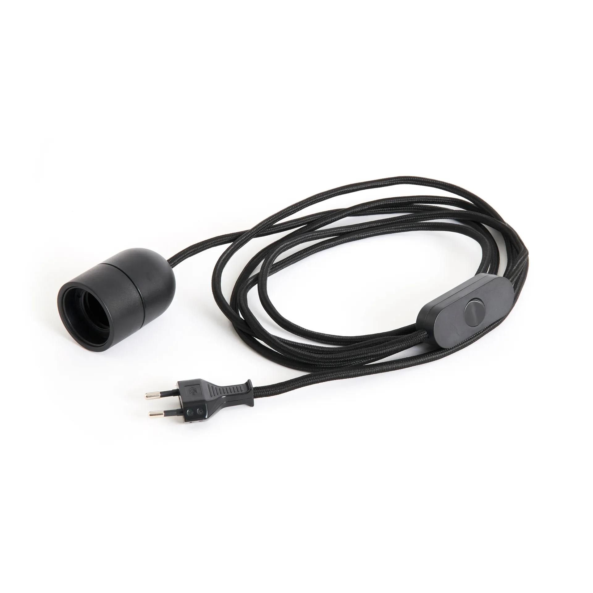 Common Table lamp cord 2,4 m, Soft black HAY