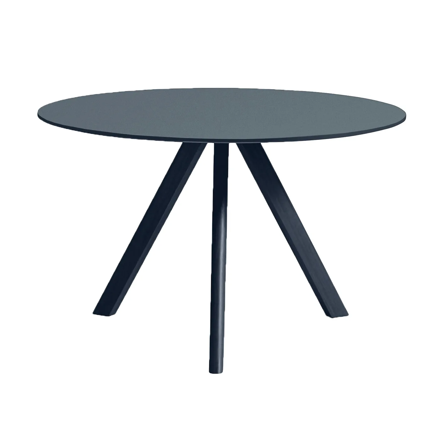 CPH20 2.0 dining table Ø120 cm, Smokey blue linoleum-deep blue HAY