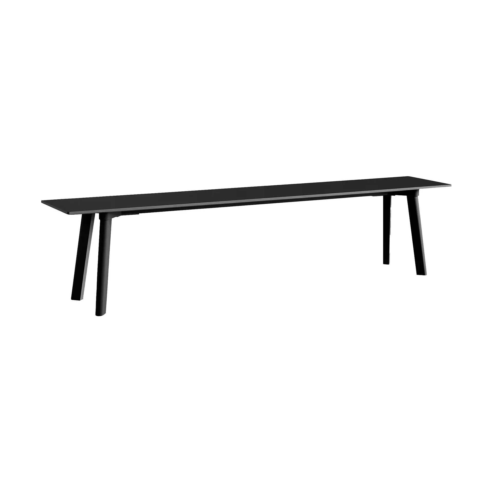 CPH215 Deux 2.0 bench 200 cm, Black laminate-lacquered beech HAY