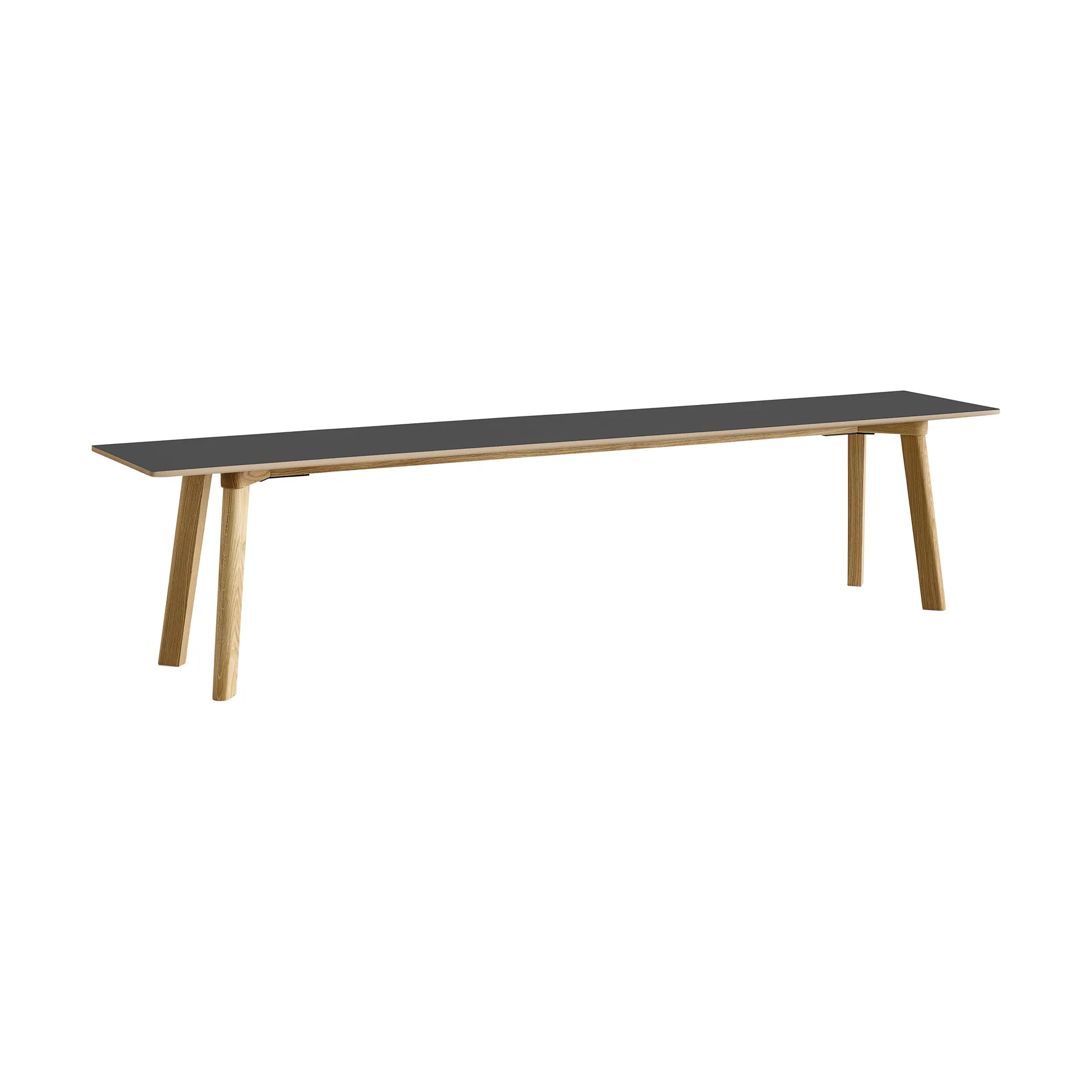CPH215 Deux 2.0 bench 200 cm, Stone grey-lacquered oak HAY