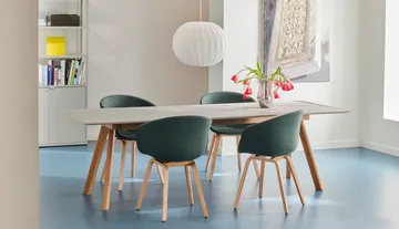 CPH30 2.0 dining table 90x250 cm - Grey linoleum-lacquered oak - HAY
