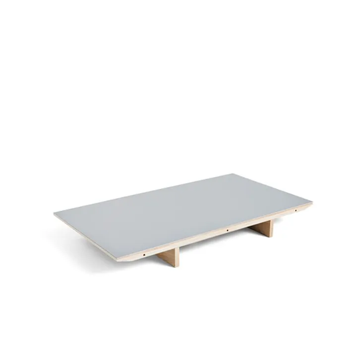 CPH30 extendable leaf - Grey linoleum-80 cm-oak frame - HAY