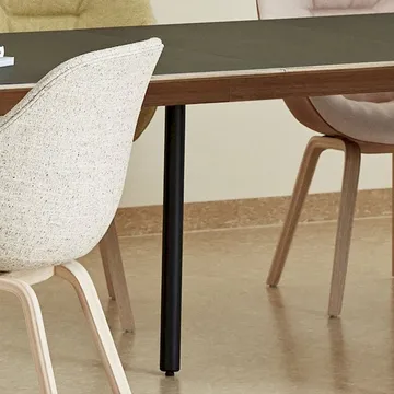 CPH30 extendable table support leg - Black water-based lacquered oak - HAY