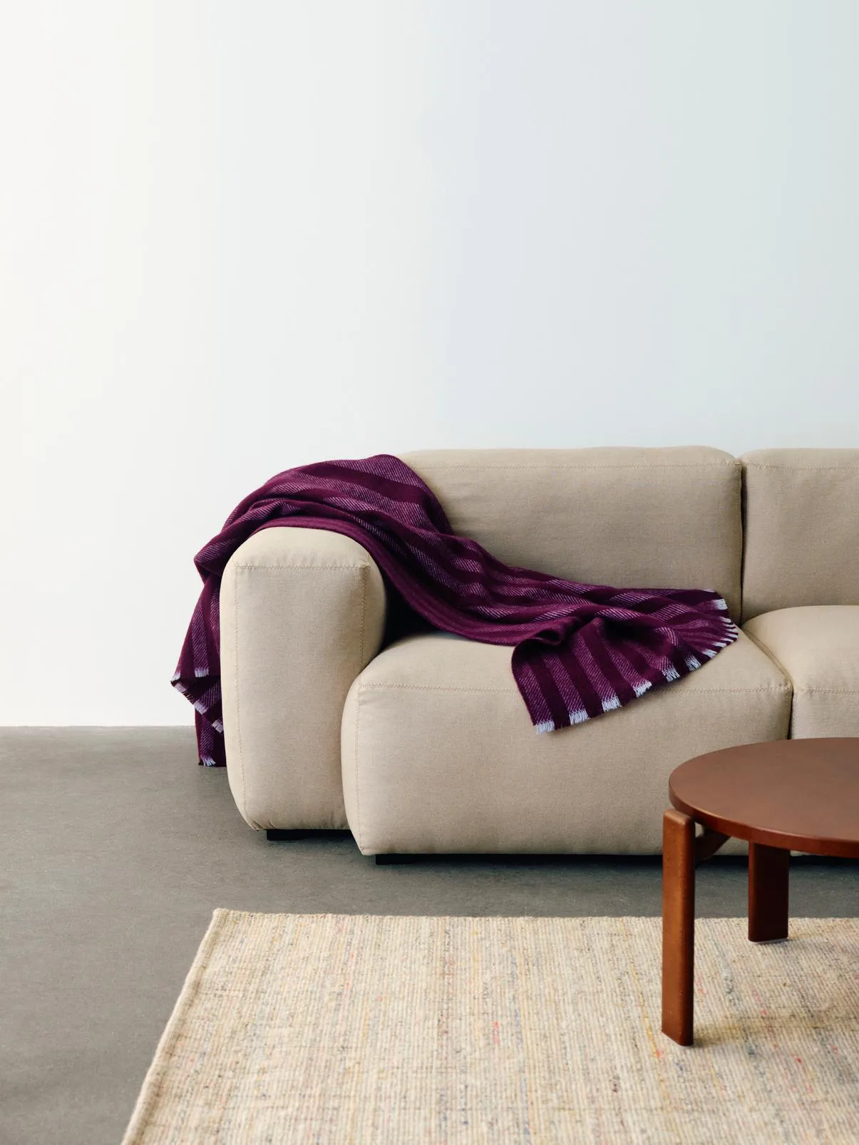 Duo throw 130x180 cm, Sky blue HAY