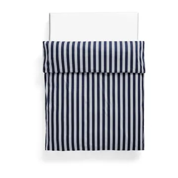 Été duvet cover 220x220 cm - Midnight blue-light grey - HAY