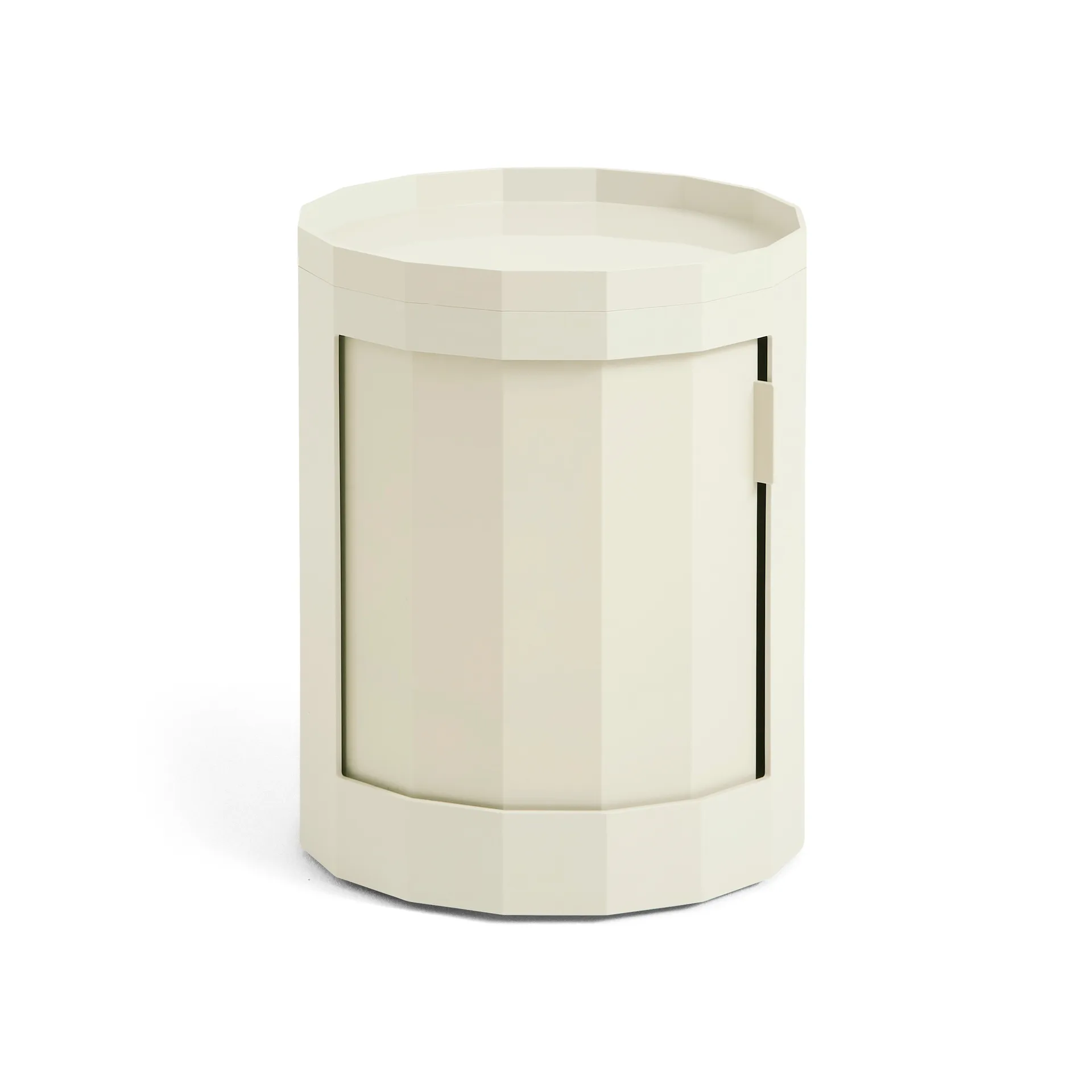 Facet Cabinet 100 side table, Eggshell HAY