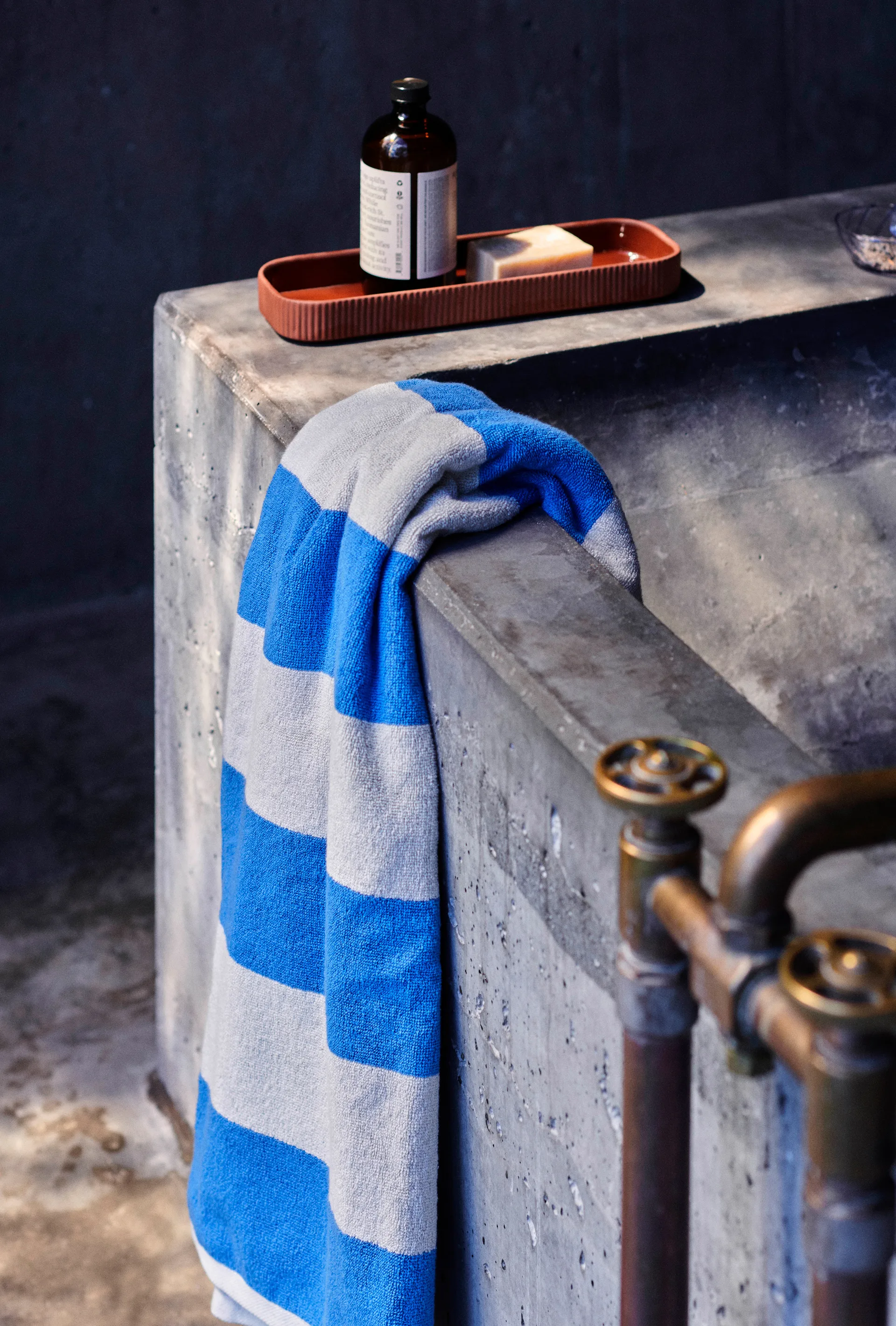 Frotté Stripe towel 50x100 cm, Blue HAY