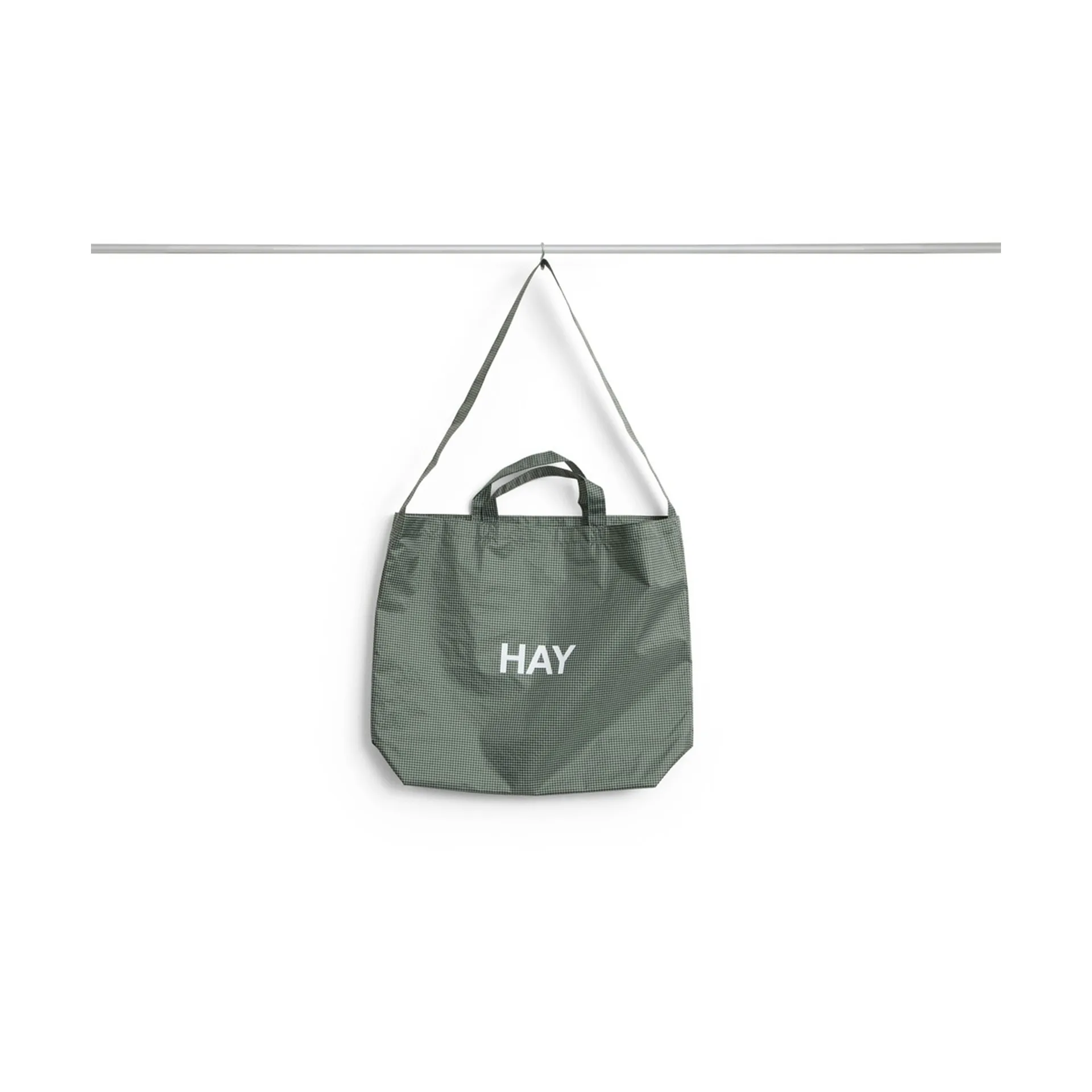 Grid Crossover Bag medium, Dark green, medium HAY