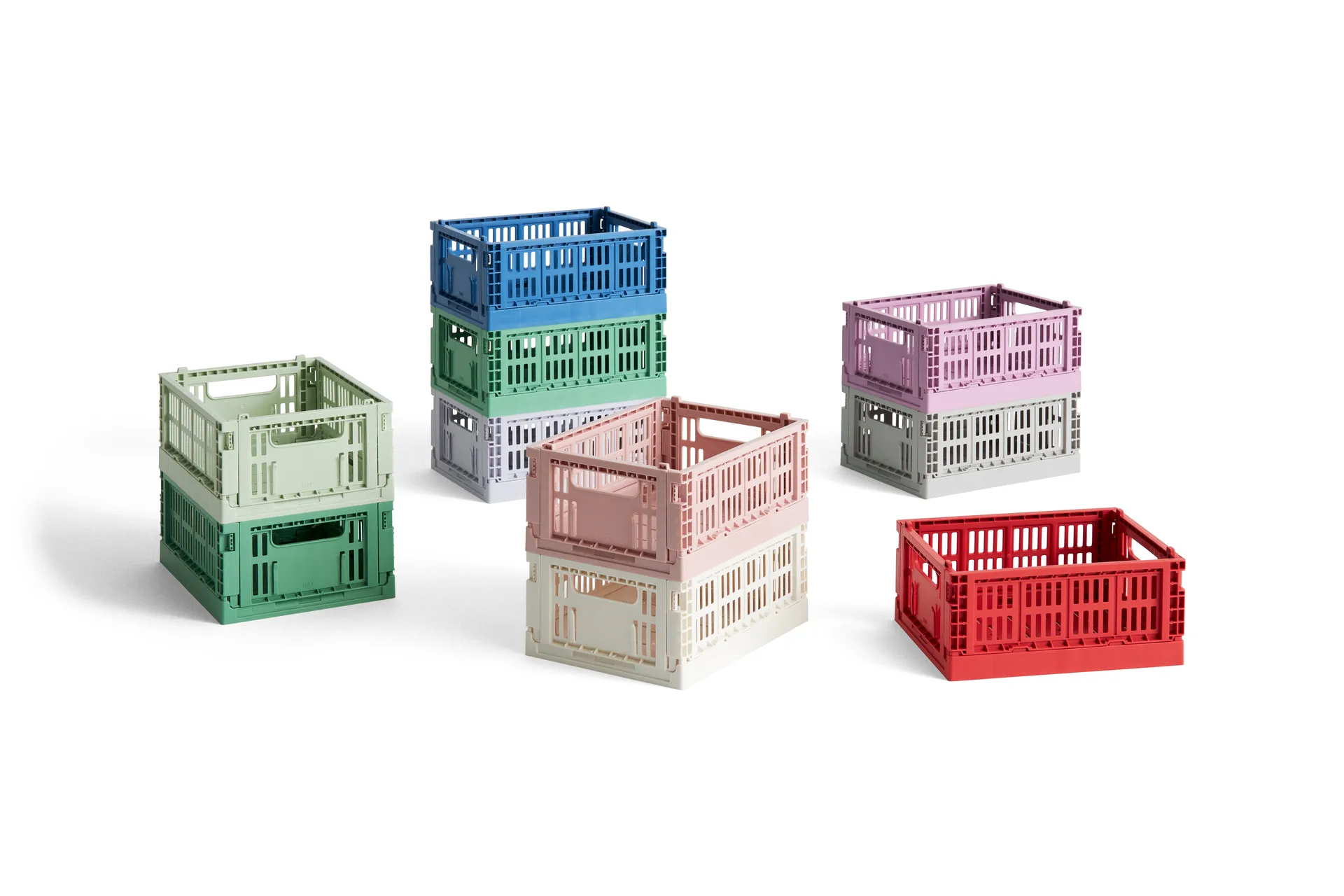 HAY Colour Crate Mini 2-pack 13x17 cm, Dusty rose HAY