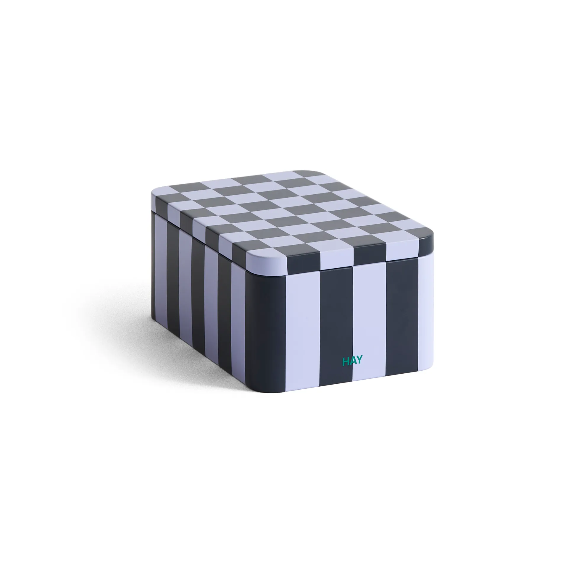 HAY Tin Container small, Dark blue-lavender HAY