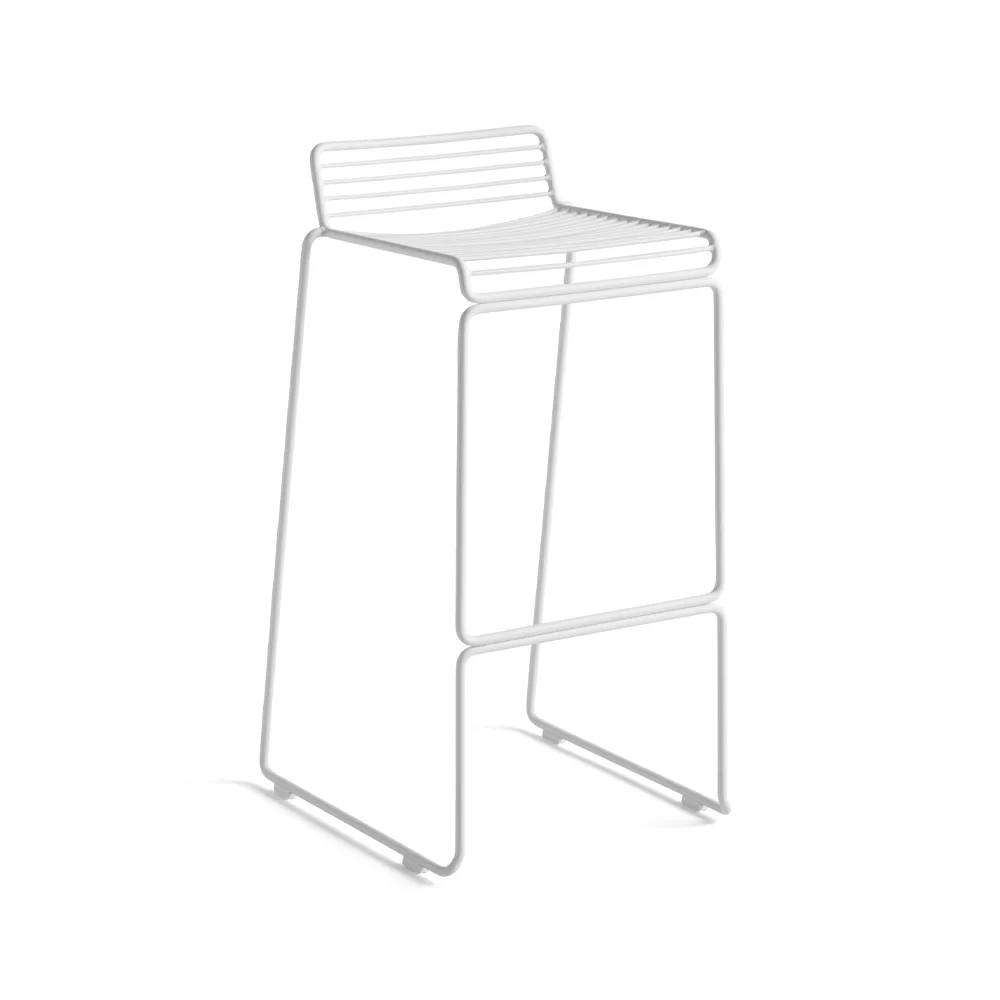 Hee High barstool 75 cm, White HAY