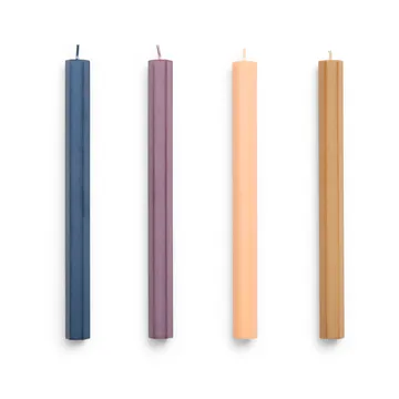 Hexagon Candle light mix 4-pack - Dark - HAY