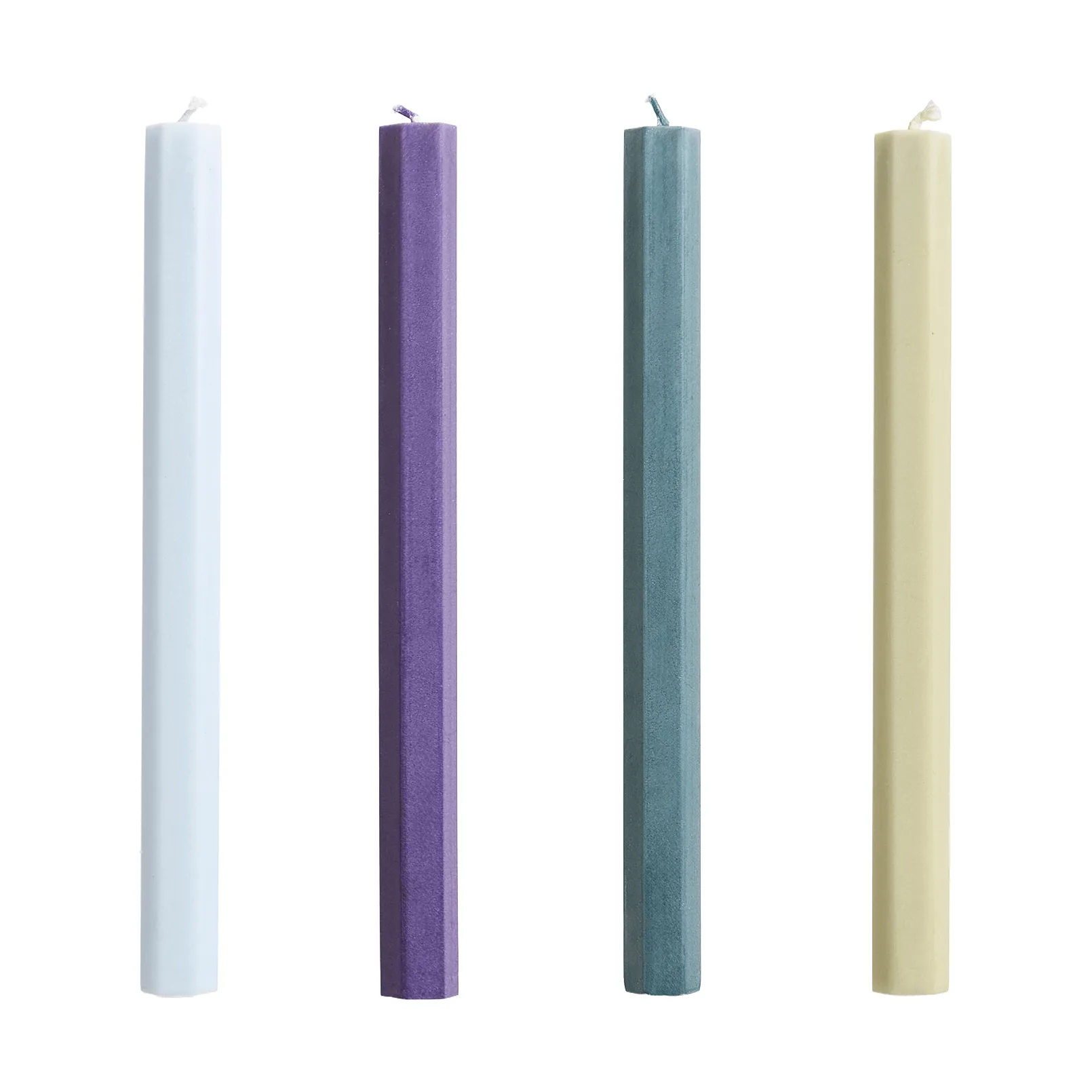 Hexagon Candle light mix 4-pack, Meadow HAY