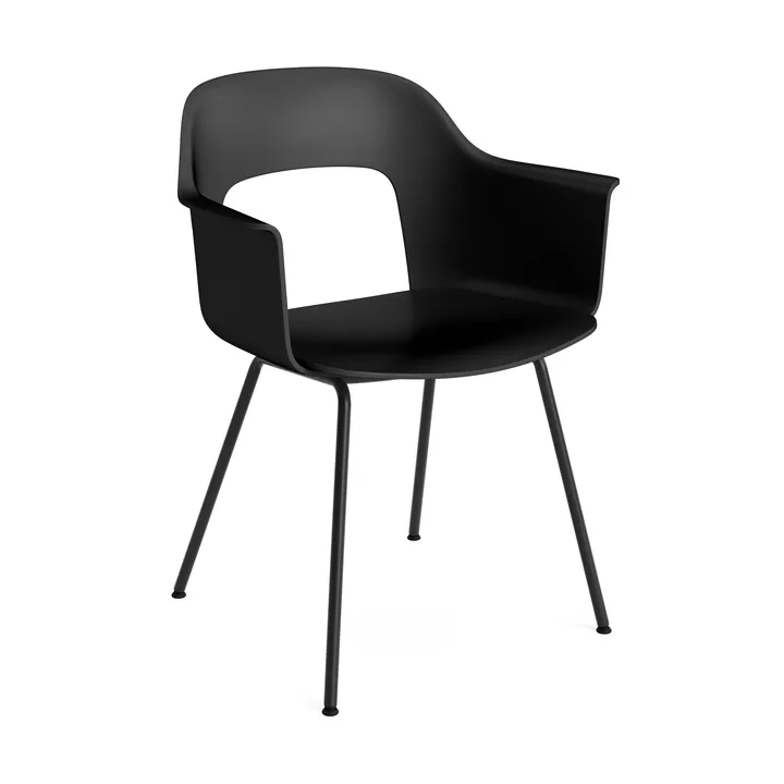 Layout Armchair 211 armchair - Black - black lacquered steel - HAY