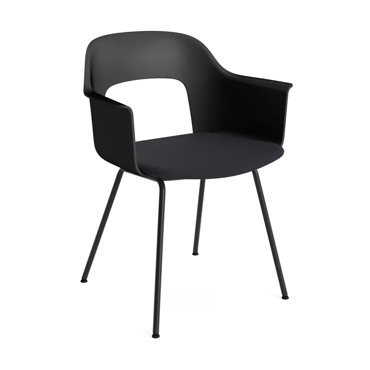 Layout Armchair 213 armchair - Steelcut Trio 195-black-black lacquered steel - HAY