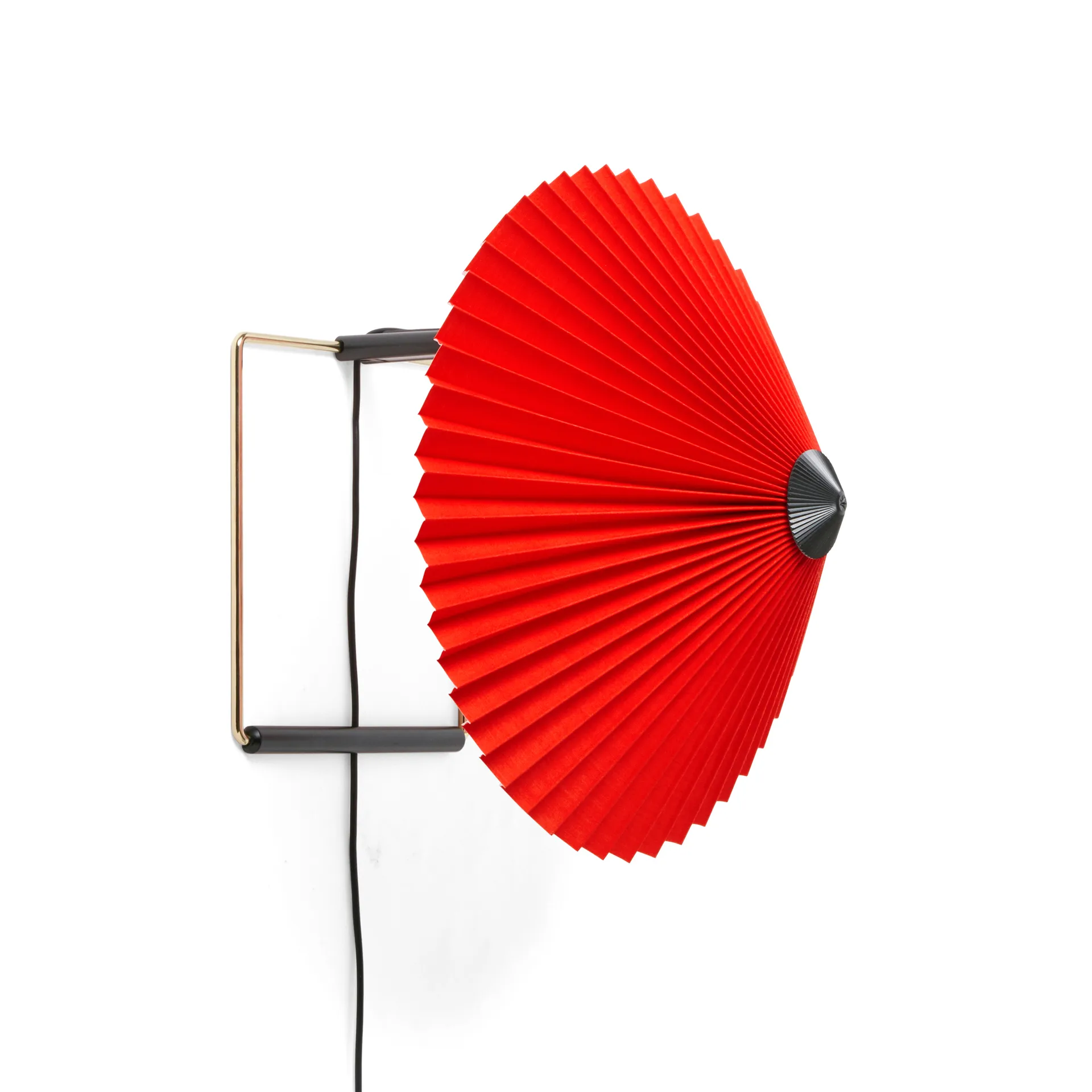 Matin wall lamp Ø30 cm, Bright red shade HAY