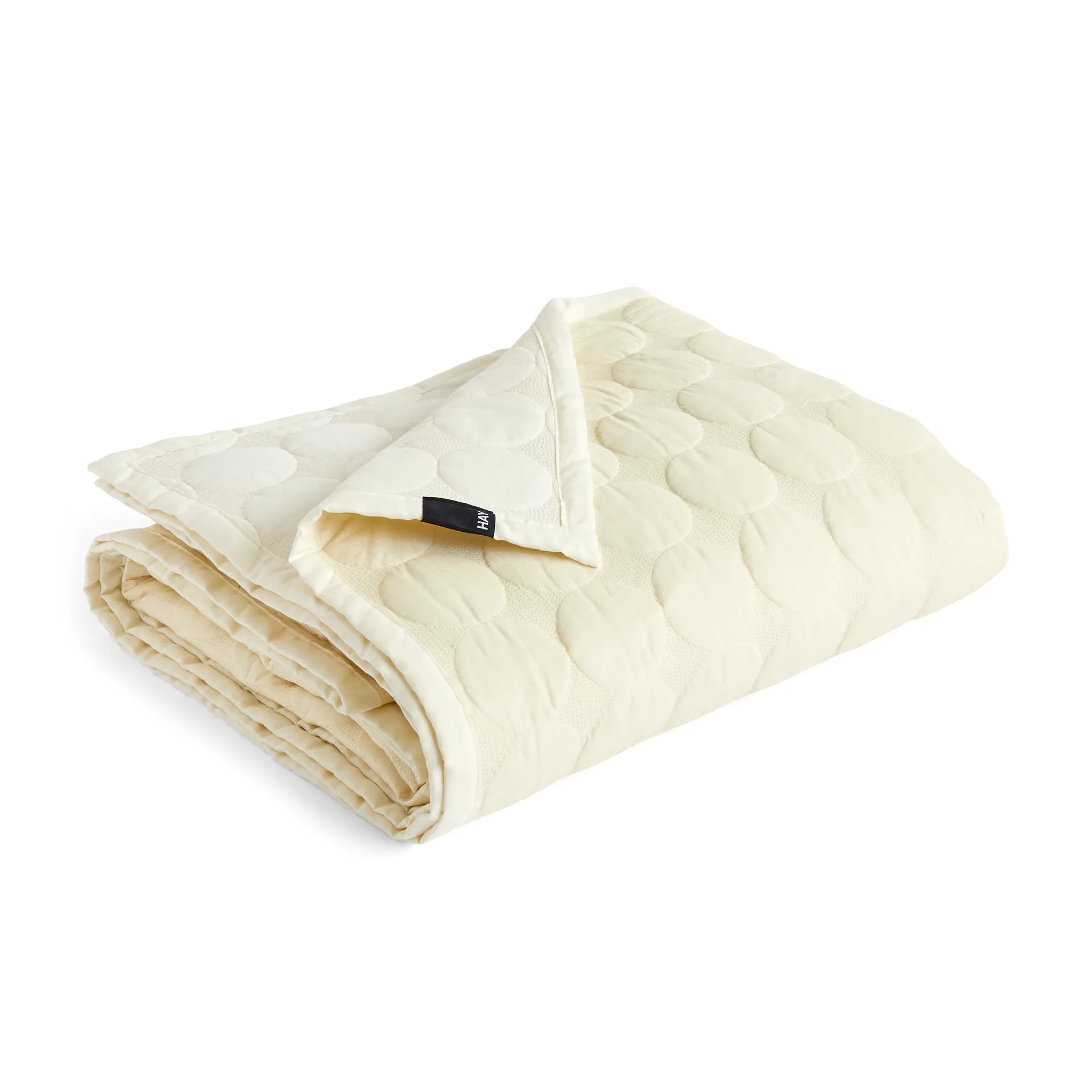 Mega Dot bedspread organic 195x245 cm, Ivory HAY