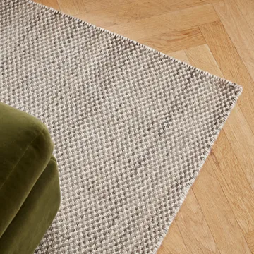 Moiré kilim rug 200x300 cm - grey - HAY