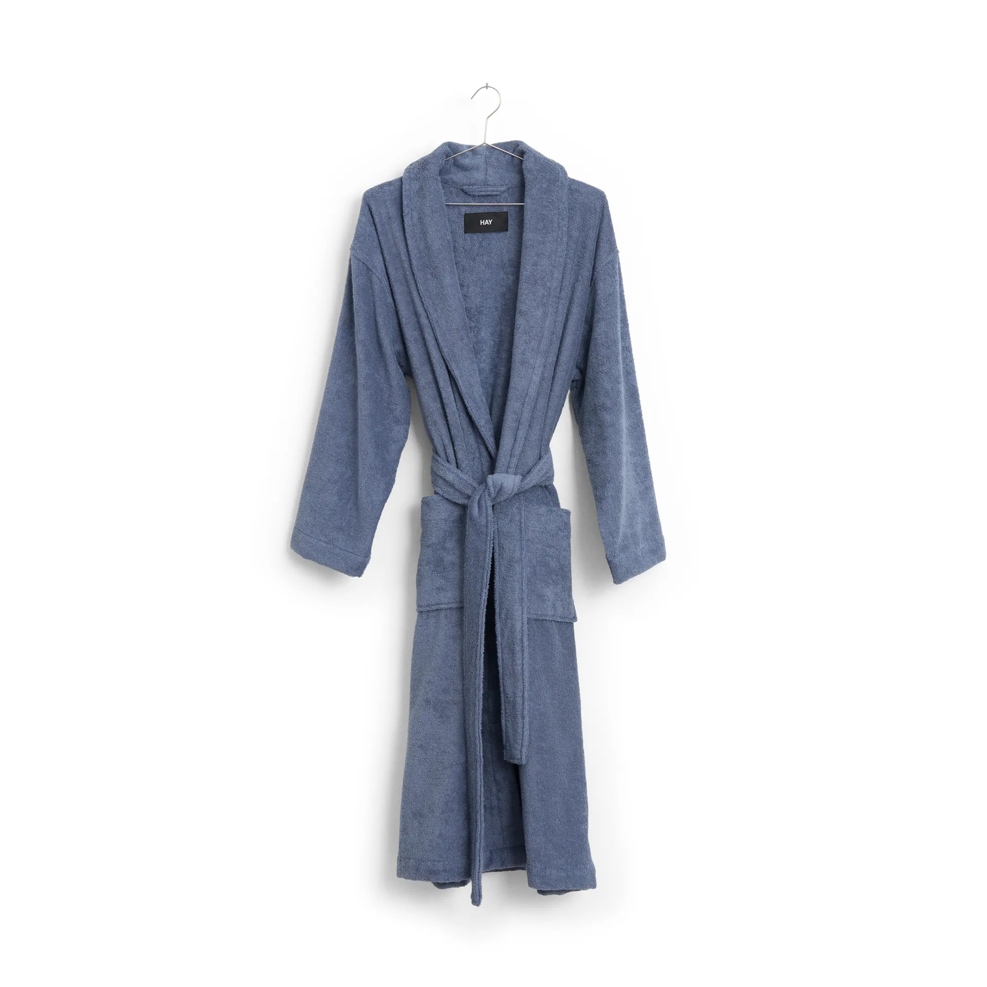 Mono bathrobe, S/M Steel blue HAY
