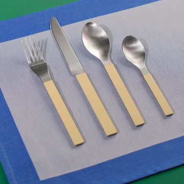 MVS cutlery set 4 pieces - Yellow - HAY