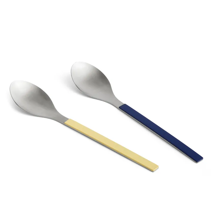 MVS serving spoon 2-pack - Dark blue-yellow - HAY