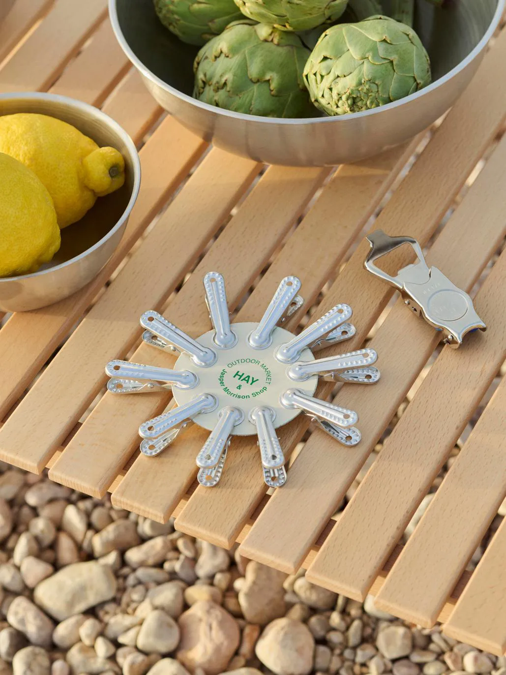 Outdoor Market clothespin, Silver, 10-pack HAY