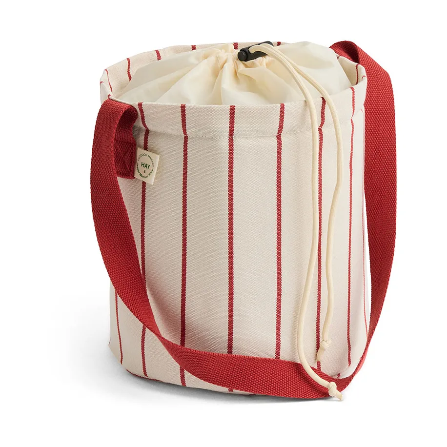 Outdoor Market flask bag, Beige-red, medium HAY