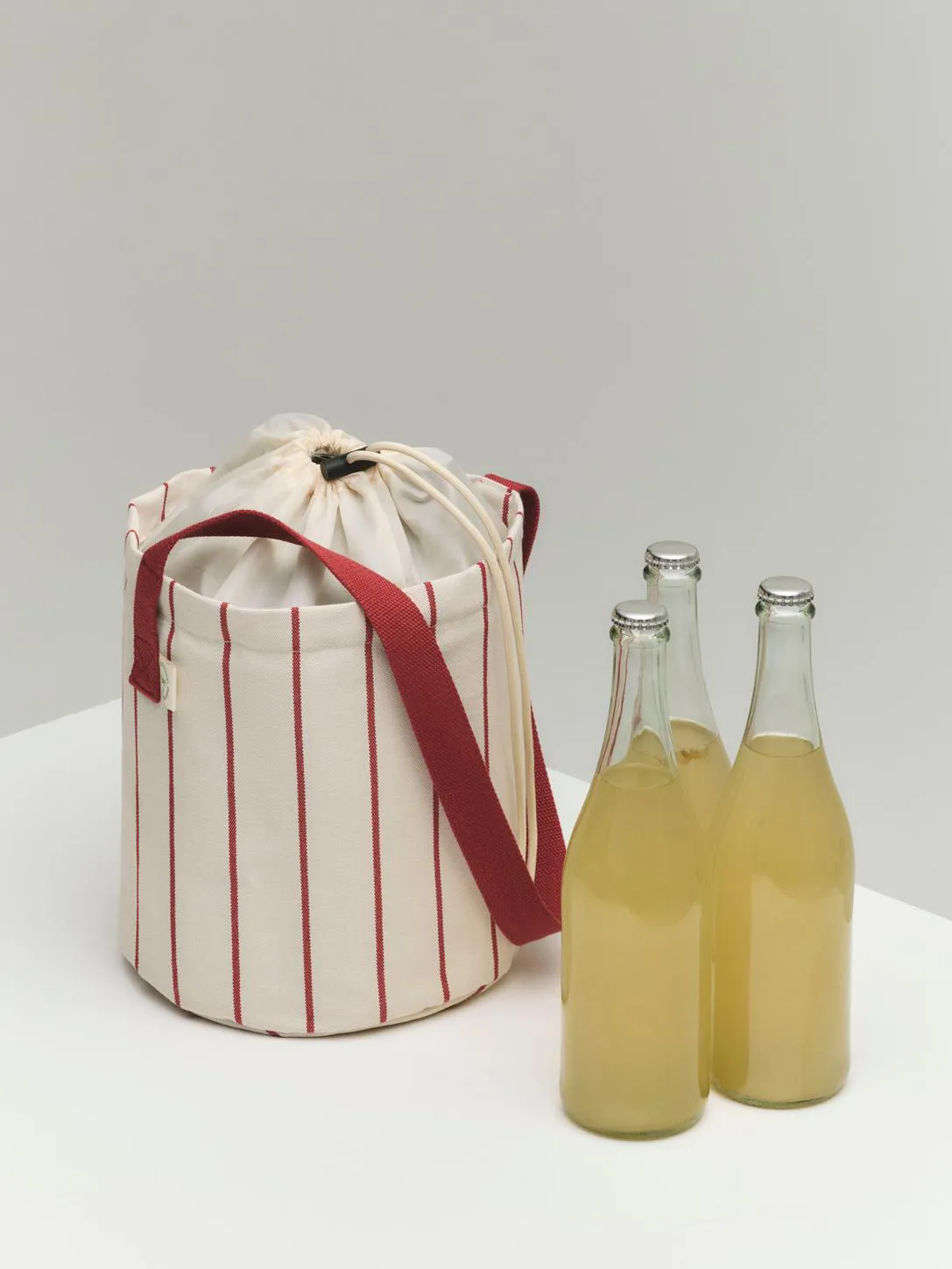 Outdoor Market flask bag, Beige-red, medium HAY
