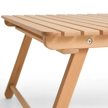 Outdoor Market folding table - Beech, large - HAY