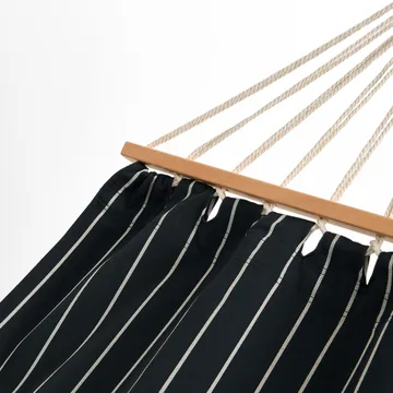 Outdoor Market hammock - Black-beige, 210x100 cm - HAY