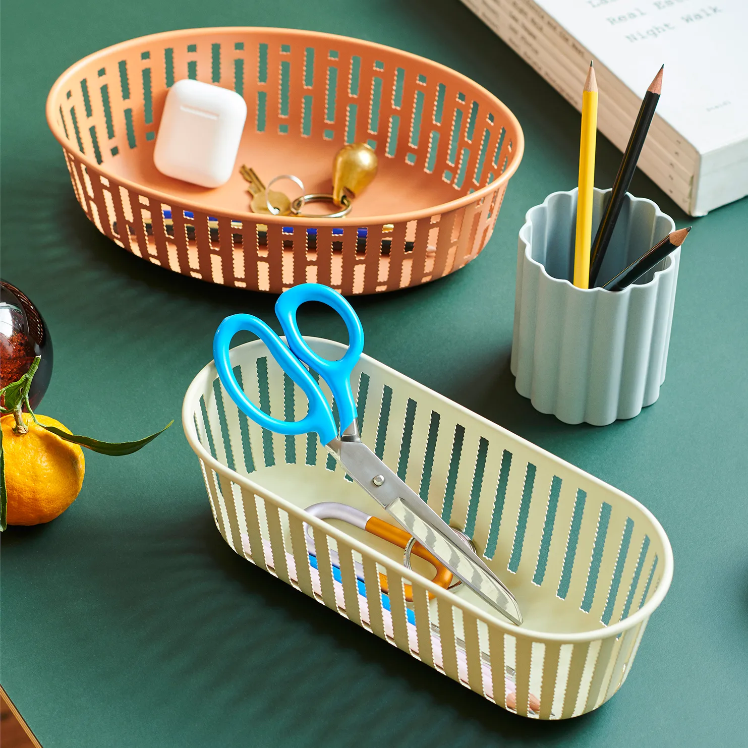 Panier basket long, sand HAY