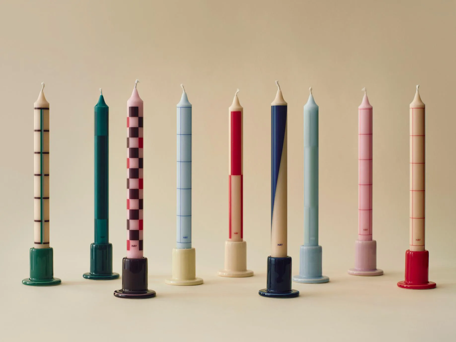 Pattern candle mix 4-pack, Crisp mix HAY
