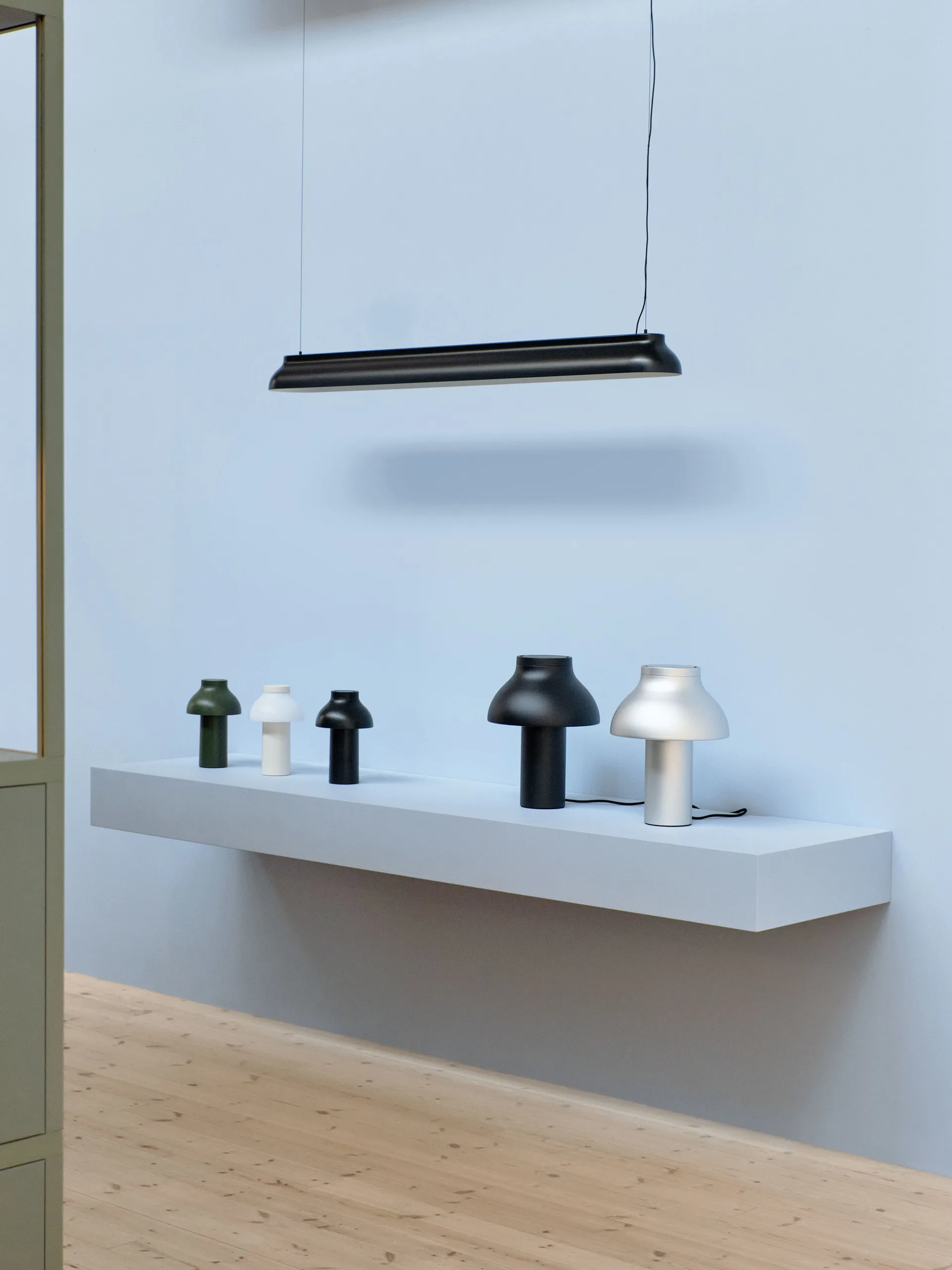 PC table table lamp S Ø25 cm, Soft black HAY