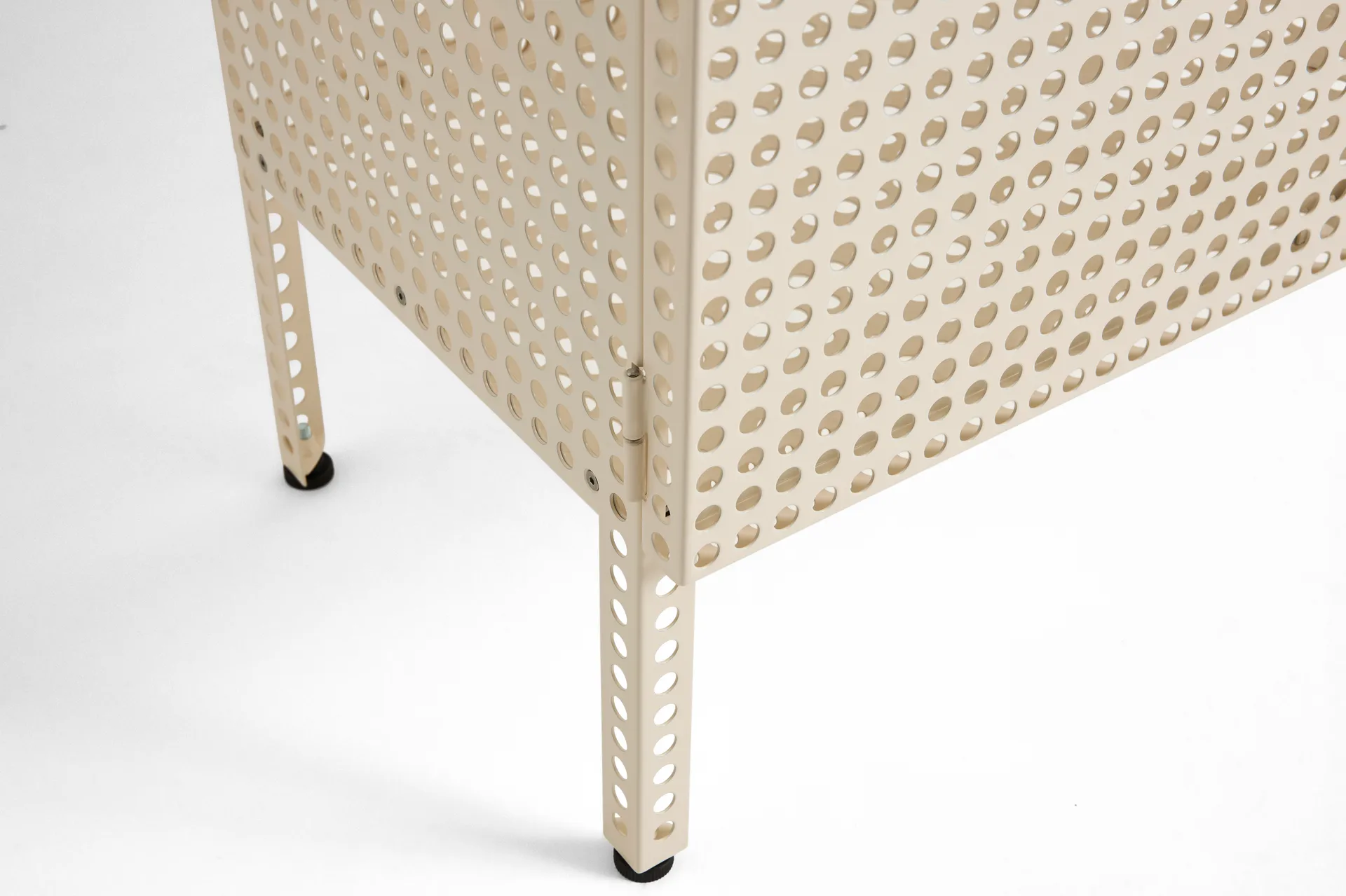 Perforated Cabinet cabinet large, Eggshell HAY