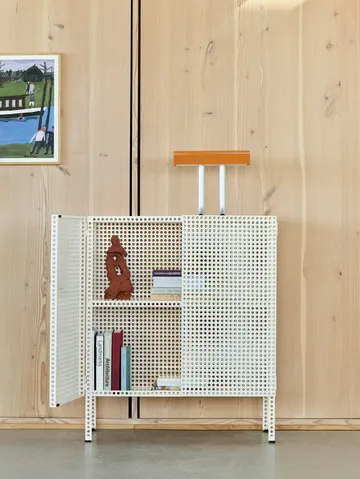 Perforated Cabinet cabinet medium - Eggshell - HAY
