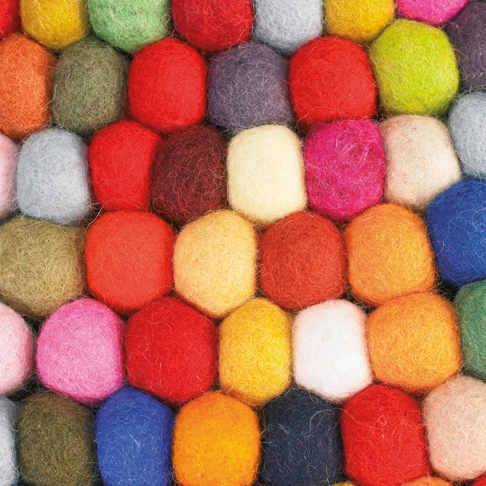 Pinocchio rug round, Multi, 140 cm HAY
