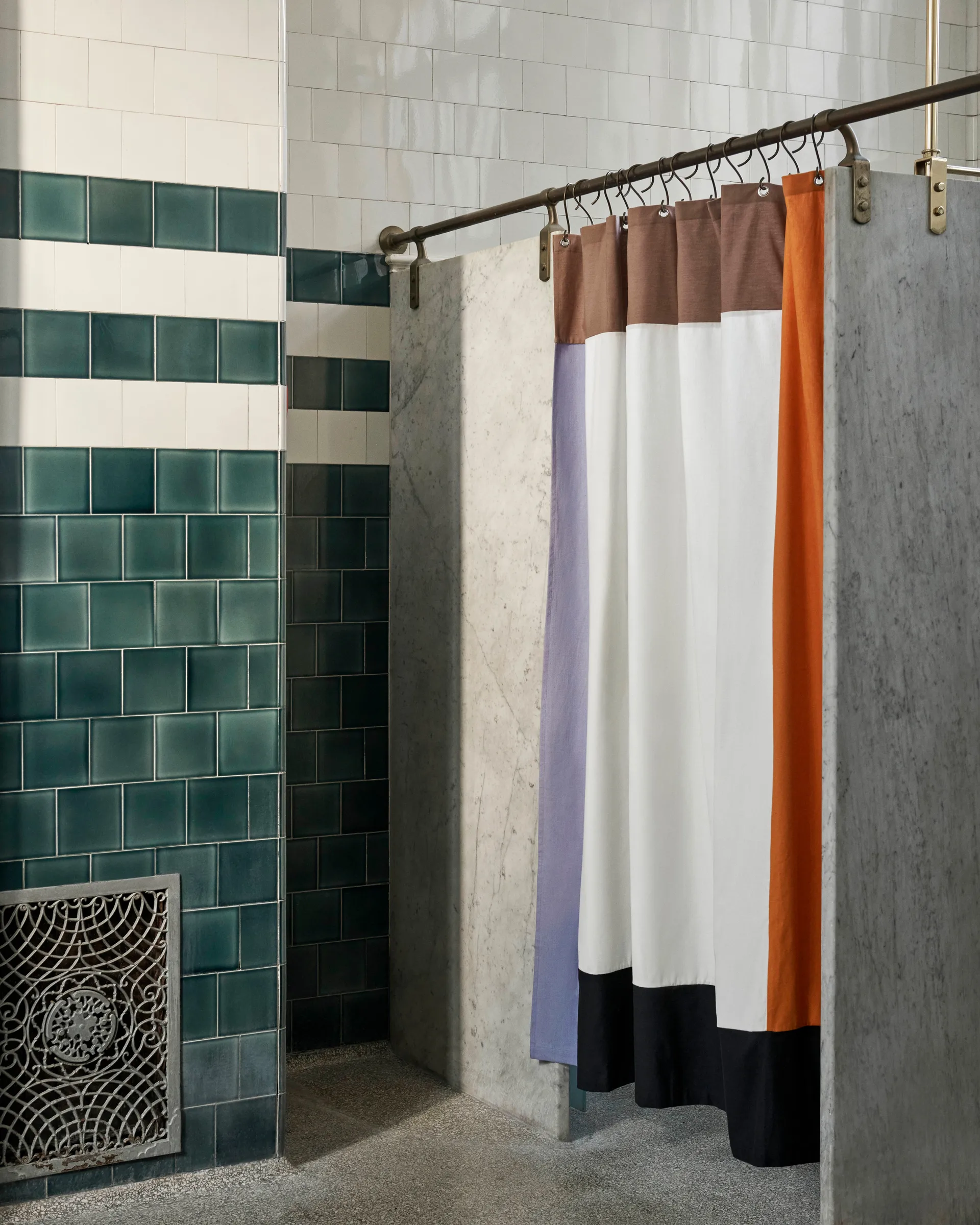 Pivot shower curtain 180x200 cm, Cream HAY