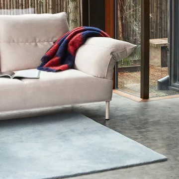 Raw wool rug No 2 170x240 cm - Light-blue - HAY