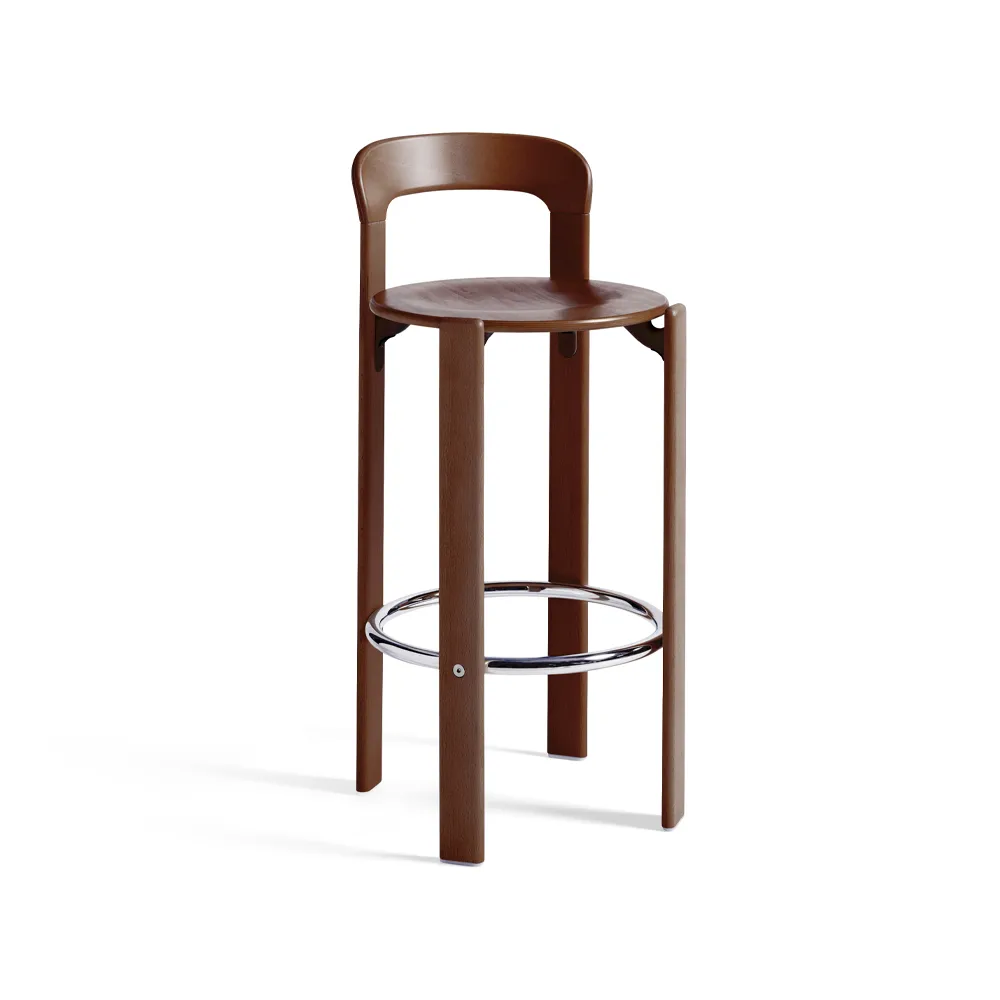 Rey bar stool 75 cm, Umber brown HAY