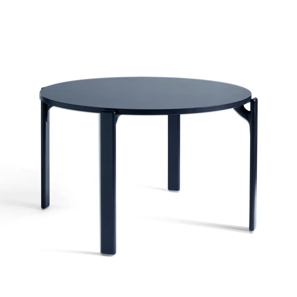 Rey dining table Ø128 cm, deep blue HAY