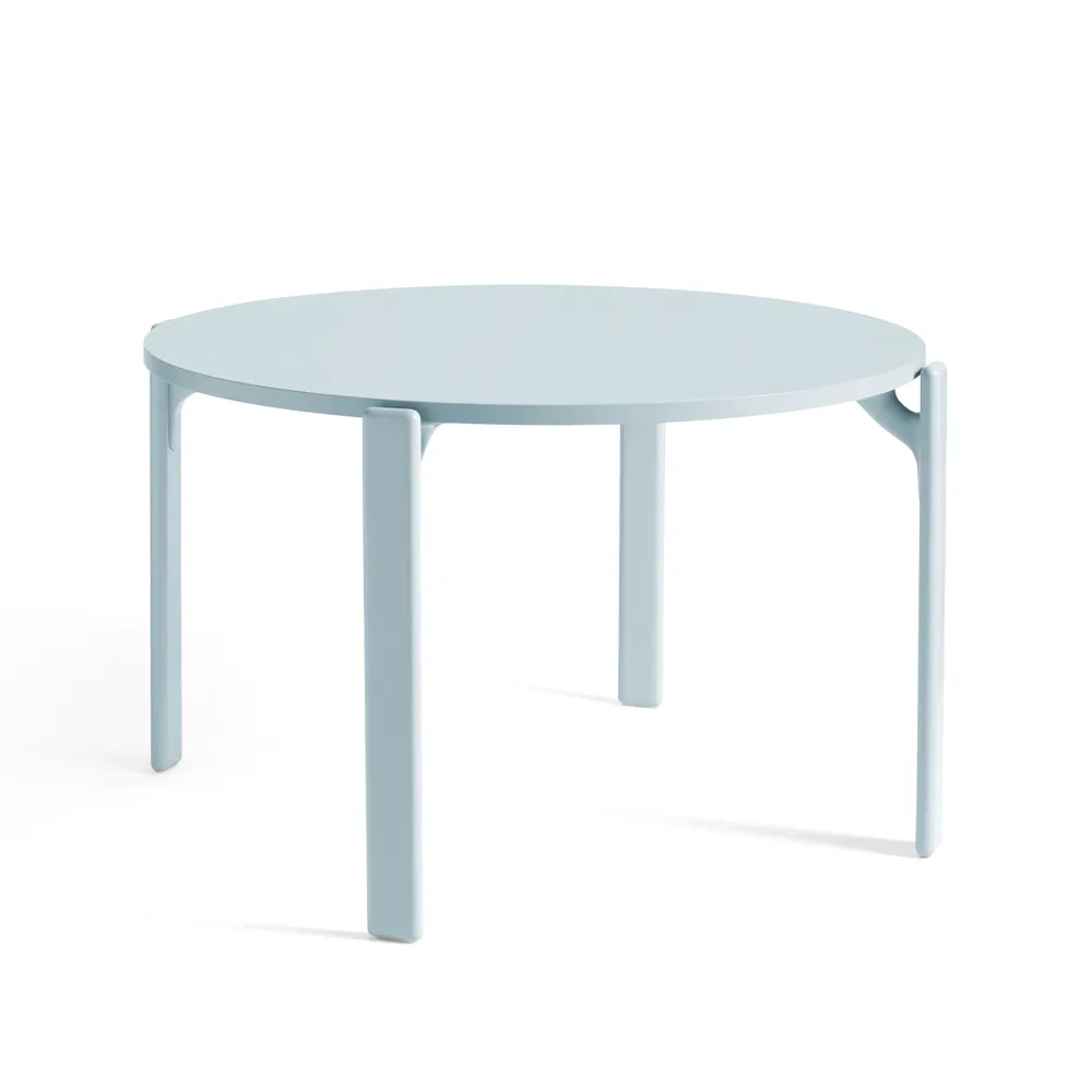 Rey dining table Ø128 cm, Slate blue HAY